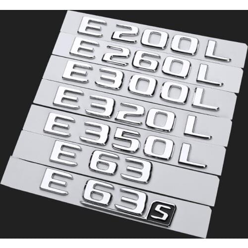New style For Mercedes Benz W124 W211 W212 W213 E Class E200 E220 E230 E240 E250 E260 E63 E300 E320 Emblem Rear Trunk Logo