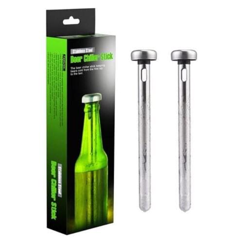 Beer Chiller Sticks Stainless Steel Beer Chill Cooling stick Drink Cooler Stick 2pcs/set box packaging