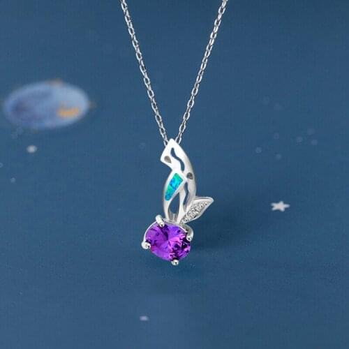 Wholesale Retail ! Amazing Gift ! Zircon Blue Fire Opal sterling Silver Pendants Fashion jewelry OP383