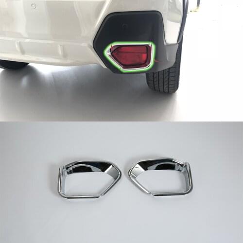 OUBOLUN ABS exterior car accessories rear foglight cover high quality For SUBARU XV 2017