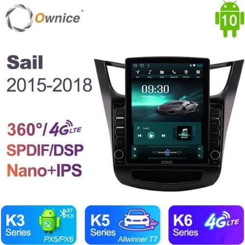 Ownice DSP Android 10.0 Car DVD Player For Chevrolet Sail 2015 - 2018 Auto Multimedia Video Audio GPS Navi Player Wifi 4G LTE