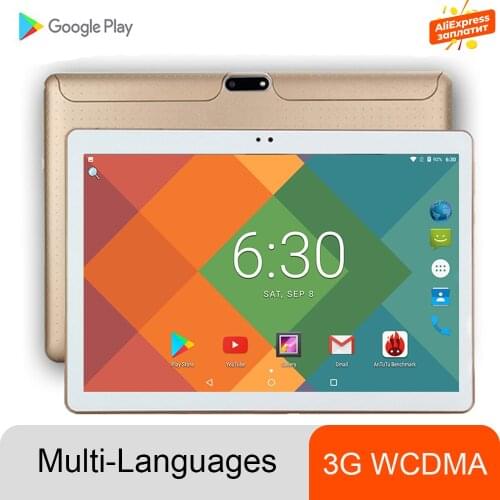 Newest DHL Free 10 inch Tablet PC 16GB ROM Android 7.0 GPS 1280*800 IPS 3G WCDMA Tablet 10"+Gift