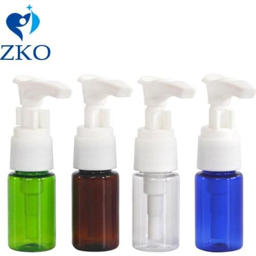 1pcs 10ml Plastic Pressed Bottle Lotion Pump Shampoo Free Shipping Mini Refillable Empty Cosmetic Containers Scattered Bottling