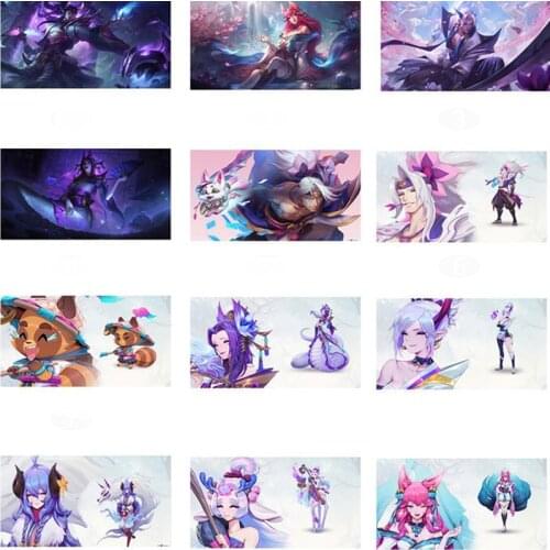 Popular Game League of Legends Latest Skin Soul Lotus Series HD Poster Family Wall Picture Art Decoration Japan Manga Style O26