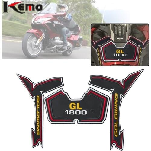 For HONDA GOLDWING GL1800 Motorcycle Side Decal Gas Knee Grip Protector Anti Slip Sticker Tank Traction Pad
