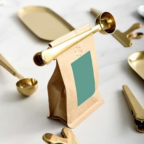 RISAM KITCHEN Nordic Style Two-in-one Coffee Clip Spoon for Kitchen Accessories coffee spoon