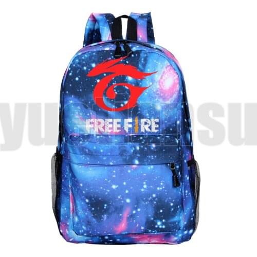 Free Fire Game Backpack Top Game Harajuku Free Fire Print Kids Bookbag Laptop Teenage Girls School Bags Women Galaxy Travelbags