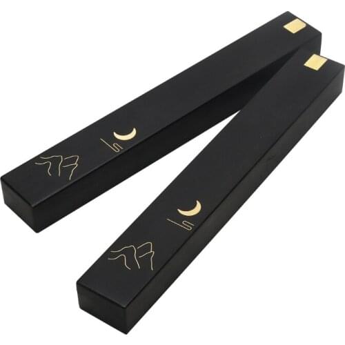 Sandalwood Brass Inlaid Paperweights Calligraphy Painting Paperweights Creative Design Xuan Paper Paper Weight Ornaments Gift