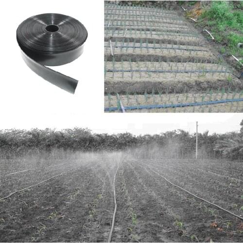 50/100/200 Meters Roll Watering System Flat Drip Line Garden Soft Drip Tape Irrigation Kit N45/1'' 3 Hole Hose