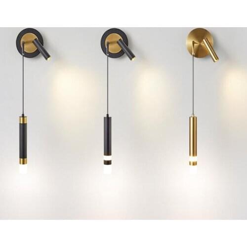 Nordic Light Luxury Wall Lamp Modern Bedroom Living Room Corridor Aisle Light Spotlight Bedside Small Chandelier Indoor Lighting