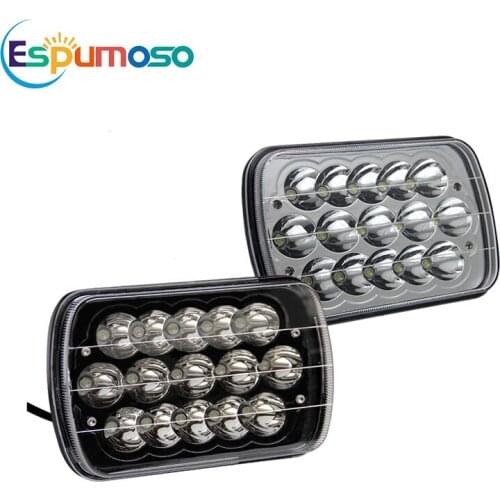 5x7 7x6" Inch Led Headlight 45W Hi-Low Beam DRL Headlamp Auto Light 6500K for Jeep For Kawasaki Katana GPZ 750 900 Motorcycle