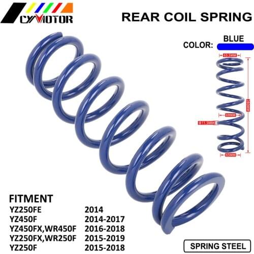 Rear Shock Absorber Adjustable Suspension Spring For YAMAHA YZ250FE YZ450F YZ450FX WR450F YZ250FX WR250F YZ250F YZF WR 2014-2019