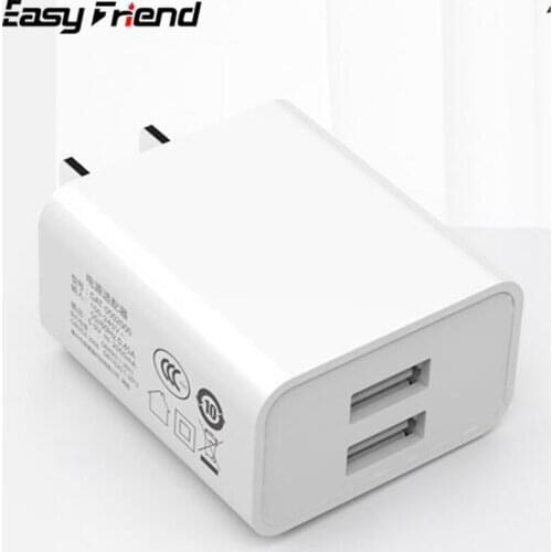 5V 2.1A Dual Fast USB Charger Portable Travel Wall Charger Adapter For iPhone Samsung Xiaomi Mobile Phone Charger High Quality
