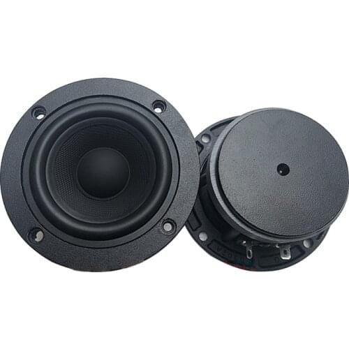 1PCS 3.5Inch 8ohm 15W Woofer Full Range Sweden Transparent Speaker Carbon Woven Composite Basin Audio Loudspeaker