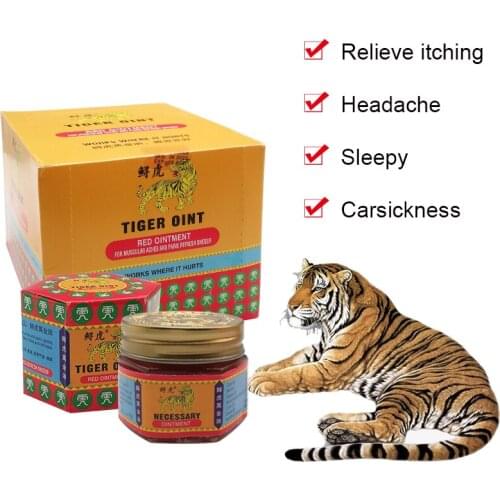 1PCS Tiger Balm Ointment Car Sickness Headache Relief Anti Mosquito Itching Reduce Swelling Muscle Pain Neck Waist Relief