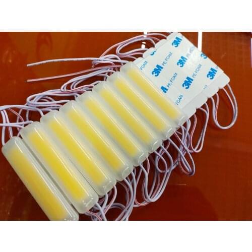 100pcs led COB module Light Advertising lamp 2W IP65 Waterproof DC12V safe led background light white/red/blue