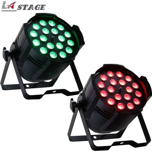 Free Shipping 2pcs/Lot 18x18w 6in1 RGBWA UV Zoom Par Light IP20 7CH/11CH Led Par Light For Dj Party Disco