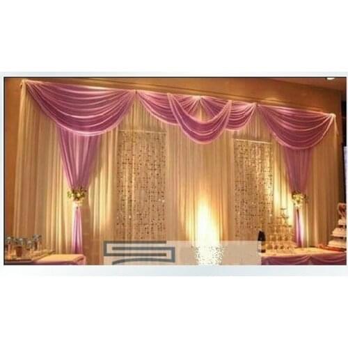 2016 hot style 10ft*20ft light purple Wedding Backdrop with sequin Taro color Wedding Curtain Wedding decoration