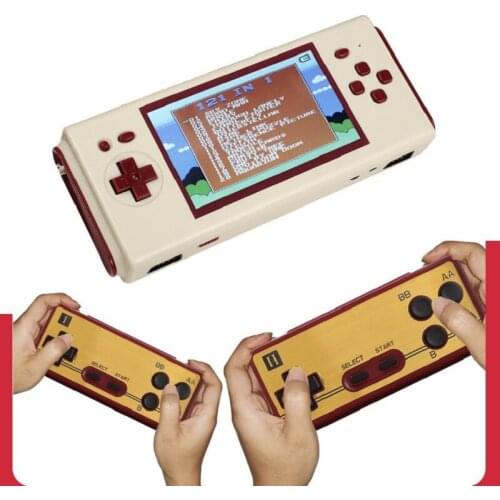 2021 New 4.3-inch HD Wireless Two Player Red And White Handheld Game Machine, Compatible With FC Yellow Multi Cartridge