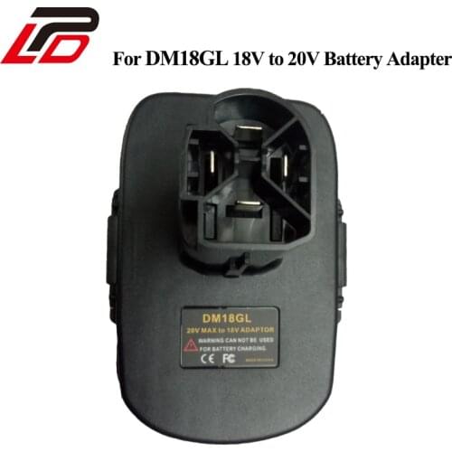 DM18GL Battery Adapter For Milwaukee 18V and for Dewalt 18V Lithium Battery For Craftsman 19.2 Volt Battery