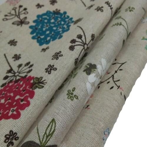 Promotion! 3 Designs Cotton Linen Fabric "Dandelion & Chrysanthemum" Fat Quarter Bundle Tilda Quilting 24CMx22CM/Piece