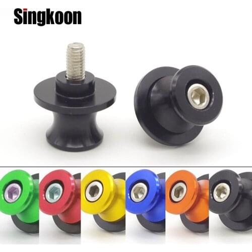 CNC Aluminum motorcycle Stand swingarm spools Slider 8mm For Ducati 749R 749 R 2004-2006 2005