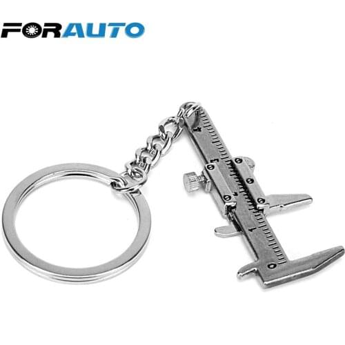 Keychains Car Key Rings Fashion Jewelry Vernier Caliper Metal Car-styling Keyring