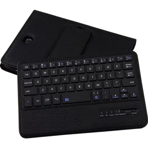 Wireless Bluetooth Keyboard Stand PU Leather Shell Case for Samsung Galaxy Tab S2 8.0 T710 T715 Keyboard Stand Cover+pen