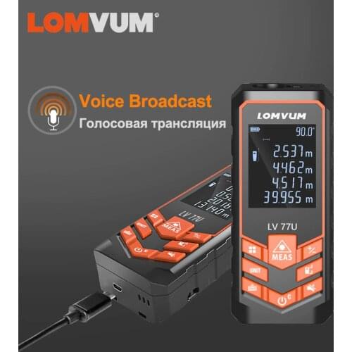 LOMVUM Laser Digital Laser Roulette Handhold Laser rangefinder Laser Distance Meter Electrical Level tape Laser measurement