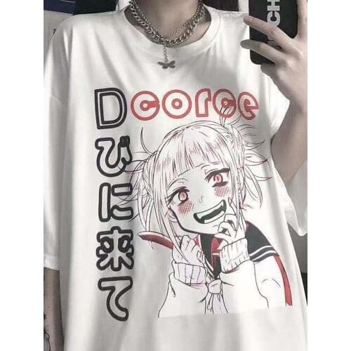 Женские свободные футболки Deeptown China At AliExpress