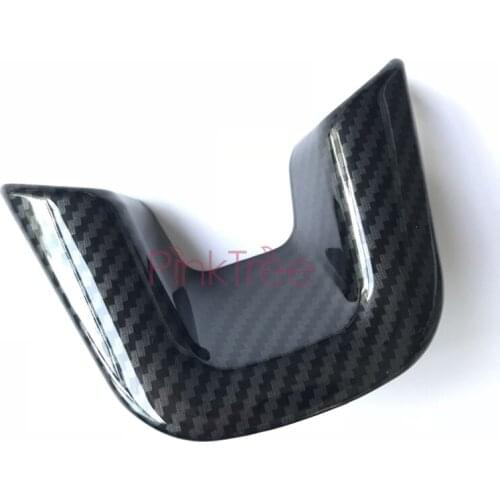 For Jeep Renegade 2016 2017 2018 Interior Steering Wheel U Shape Cover Trim Carbon Fiber Color SUV Styling Accessories