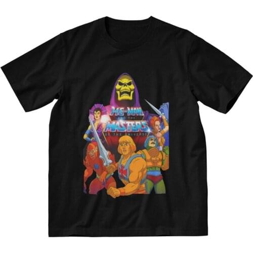 Mens He-Man Masters Of The Universe T-Shirt Novelty 80s Skeletor She-Ra Beast Tshirt Short Sleeve Unique T Shirt Cotton Tee Top