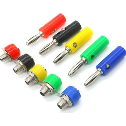 20 PCS new 5 color amplifier speaker terminals 4MM Binding Post JACK FOR Speaker Banana Plug Test probe Connector