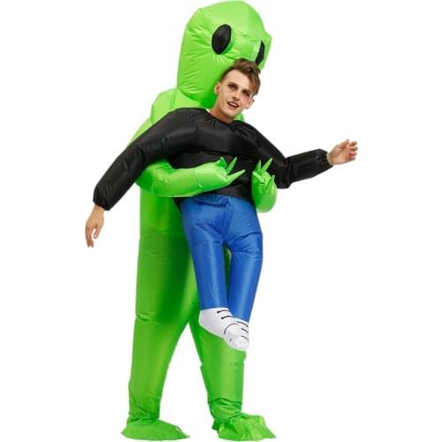 Hot Anime Inflatable Alien costume Funny Blow Up Suit Cosplay Party costumes Fancy Dress Halloween Costume for Women Men