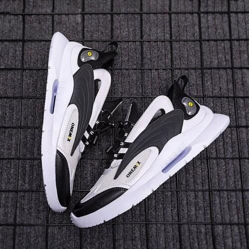 ONEMIX Black Running shoes Zapatillas Hombre Sneakers 2021 Outdoor Breathable Reflective Tennis Shoes Women Jogging Shoes