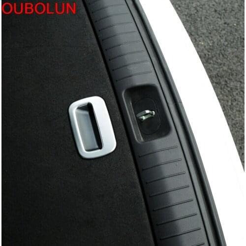 OUBOLUN For KIA Sportage 2016 2017 ABS Matte Rear Door Handle Cup Bowl Cover Trim Tail Gate Trunk Door Handle Bowl Cover Trim