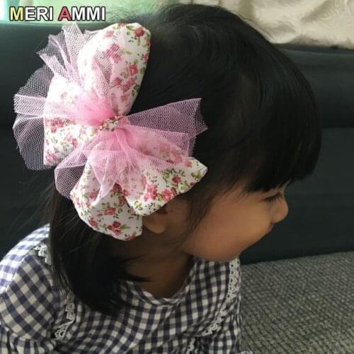 MERI AMMI 2 pcs Children Girl Floral Headwear Hair Clips Floral Decoration Flowers for Kids Girls Moms Women Lady