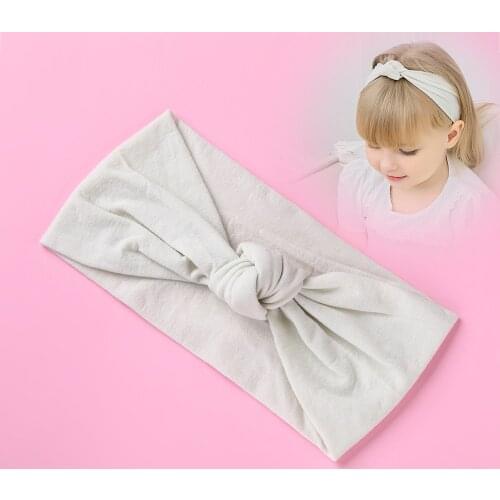 Soft Nylon Baby Headbands For Girls Twisted Top Cross Knot Elastic Hairbands Baby Turban Hair Accessories For Girls Kids 2021