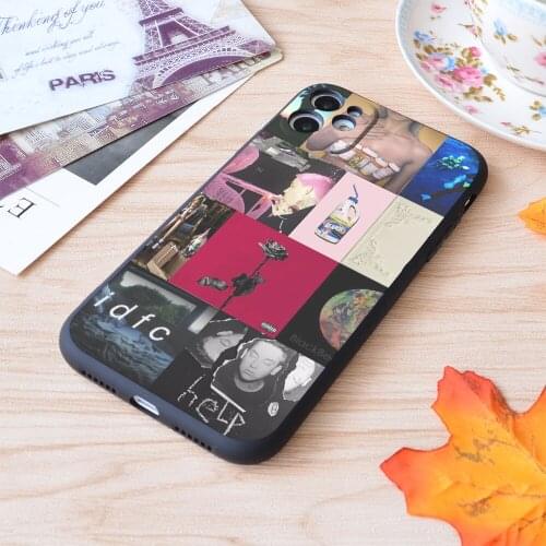 For iPhone Blackbear Cover Art Collage Print Soft Matt Apple iPhone Case