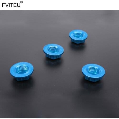 FVITEU CNC Alloy Wheel Nut Cap Set For Losi 5ive T Rovan LT King Motor X2