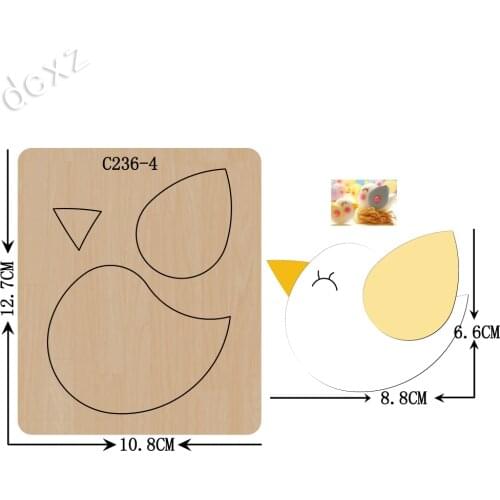 New bird Wooden die Scrapbooking C-236-4 Cutting Dies Compatible with most die cutting machines