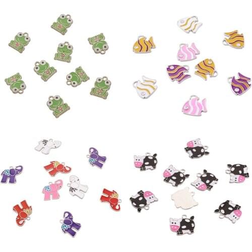 10pcs Alloy enamel charms LimeGreen Frog Pendants Animal Charm for Necklace Chain Bracelet Earrings Jewelry Making DIY Accessory