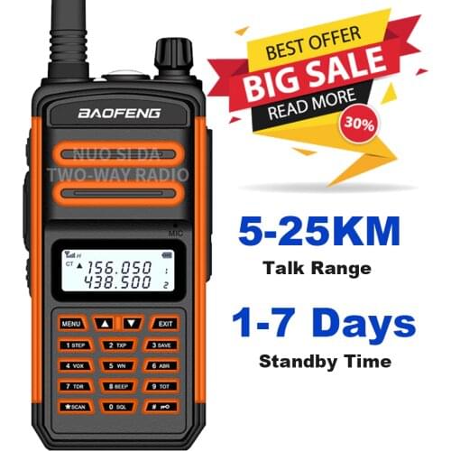 Professional Portable Baofeng walkie talkie long range 10km 30km 10w Baofeng S5 Plus CB Ham Hf transceiver UHF VHF radio station