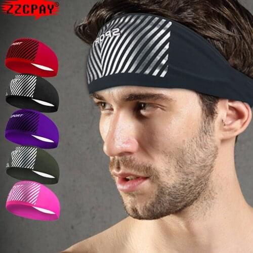 Yoga Anti-Slip Antiperspirant Belt Sports Headband Wicking Running Cycling Hiking Fitness Marathon Sweat Absorbent Headscarf