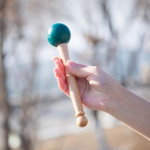 Green Colors Rubber Striker Rubber Mallet for Playing Crystal Singing Bowl