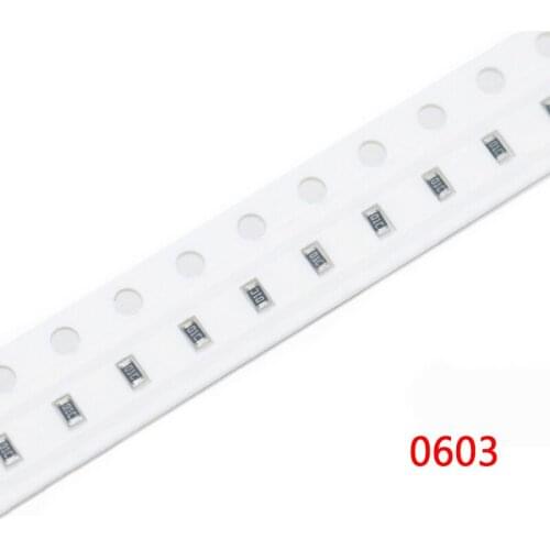 100pcs 1% 0603 SMD resistor 0R ~ 10M 1/10W 0 0.1 1 10 100 150 220 330 ohm 1K 2.2K 10K 100K 0R 0.1R 1R 10R 100R 150R 220R 330R 1M