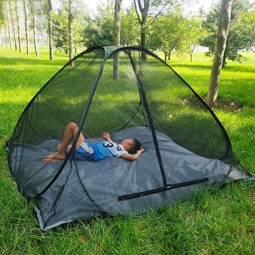 Outdoor Camping Mosquito Net Foldable Keep Insect Away Backpacking Tent For Single Camping Bed Anti Mosquito Net Bed Tent Mesh
