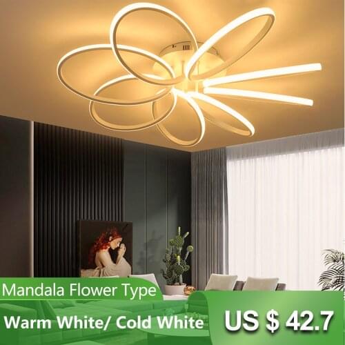 Modern Led Ceiling Lamp Bedroom Decoration Ceiling light Chandelier Home Lighting Living Room Dining Room Warm Cold Lights