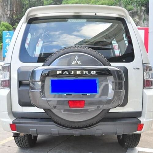 Use For Mitsubishi Pajero V73 2007-2015 Year Spoiler ABS Plastic Carbon Fiber Look Rear Trunk Wing Car Body Kit Accessories
