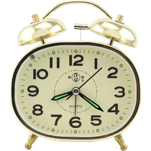 Stylish Alarm Clock Mute Scan Ringing Lazy Bedroom Bedside Table Clock
